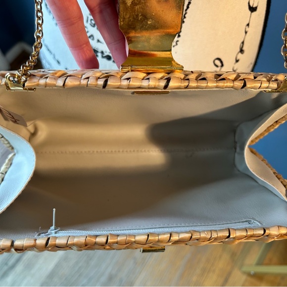 Vanessa Wicker clutch crossbody bag - Picture 9 of 14